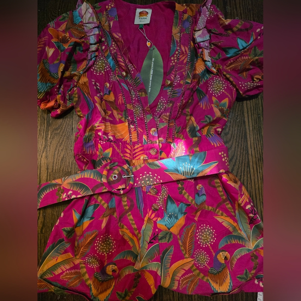Farm Rio Pink Romper - Picture 6 of 6